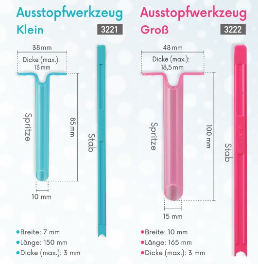 Clover MFG Co.Ltd.-Clover Ausstopfwerkzeug - Stuffing Tool_24-3222_