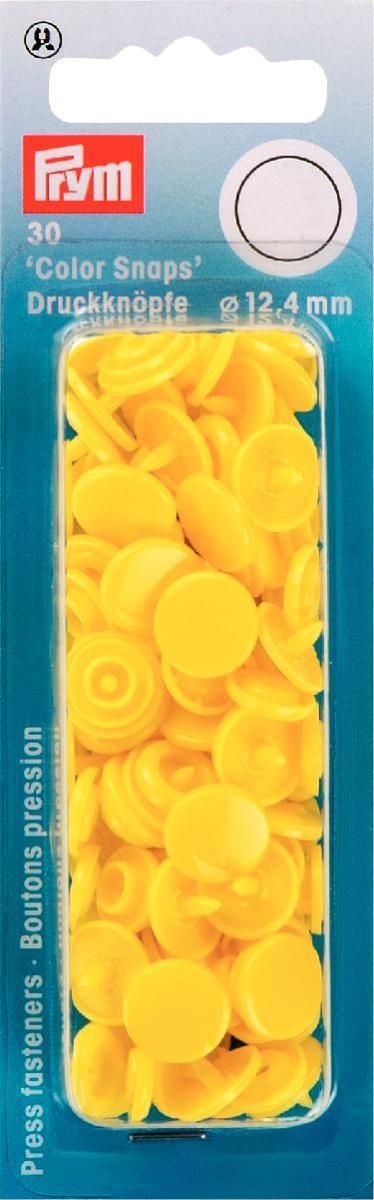 Prym Consumer Europe GmbH-NF Druckkn Color Snaps rund 12,4mm hellgelb_365-393107_
