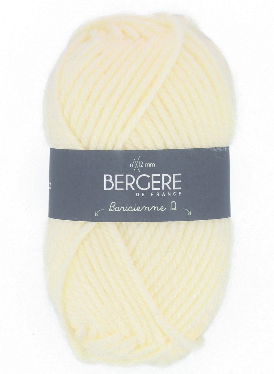 Bergere Barisienne 12, 100% Polyacryl 75m/150g,  Nadelstärke 12,0 Fb. Riz