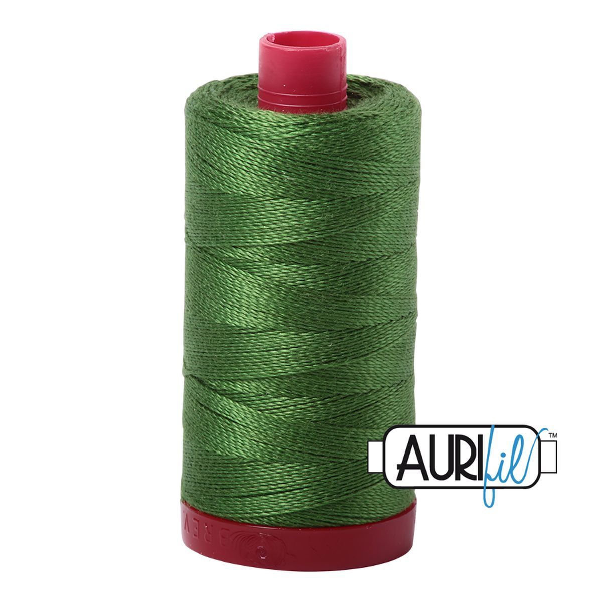 Aurifil Thread MK12WT 325m, 100% CO 5018 Dark Grass Green