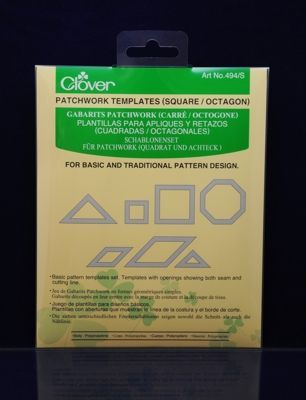 Clover MFG Co.Ltd.-Schablonenset Quadrat+Oct. /VE3_24-494S_