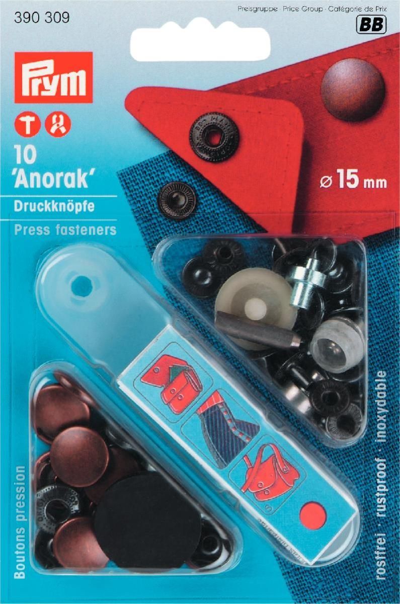 Prym Consumer Europe GmbH-NF-Druckknopf Anorak MS altkupferfarben_365-390309_