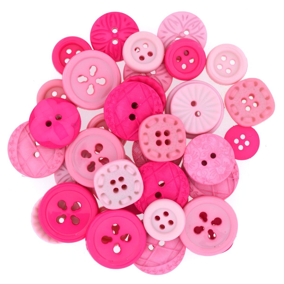 Dress It Up Buttons Color Me Hot Pink