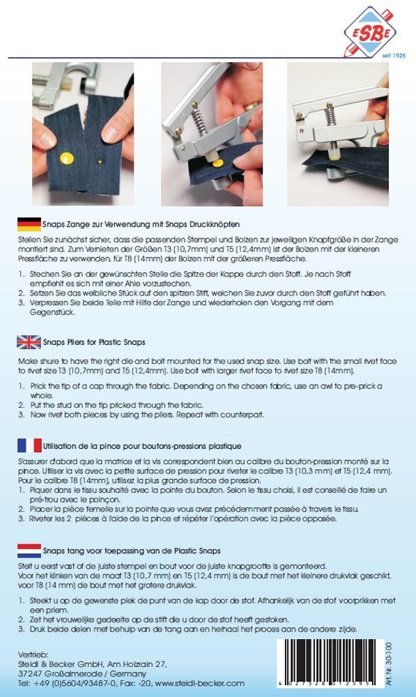 Steidl & Becker GmbH-Snaps Zange_30-100_
