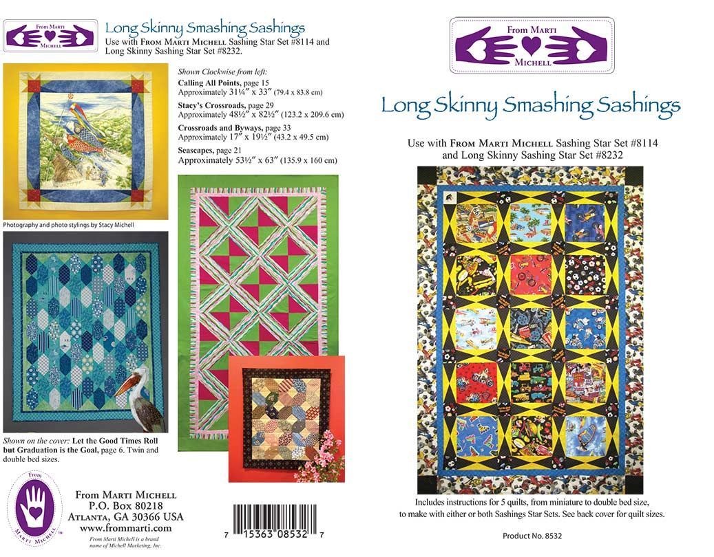 Michell Marketing, Inc.-Marti Michell Long Skinny Smashing Sashings Musterheft_29-8532_