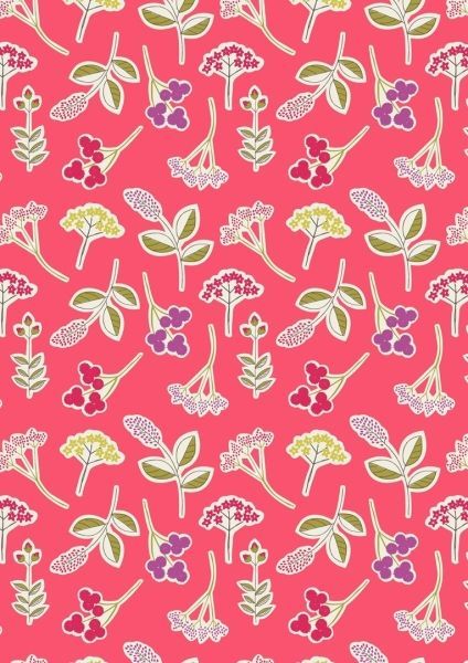 Lewis & Irene Ltd.-Lewis & Irene Arboretum Pink Floral Stems_36-A028-1_
