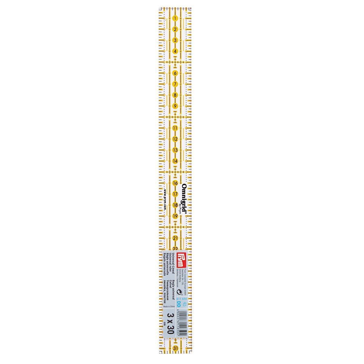 Omnigrid Ruler 3x30 cm