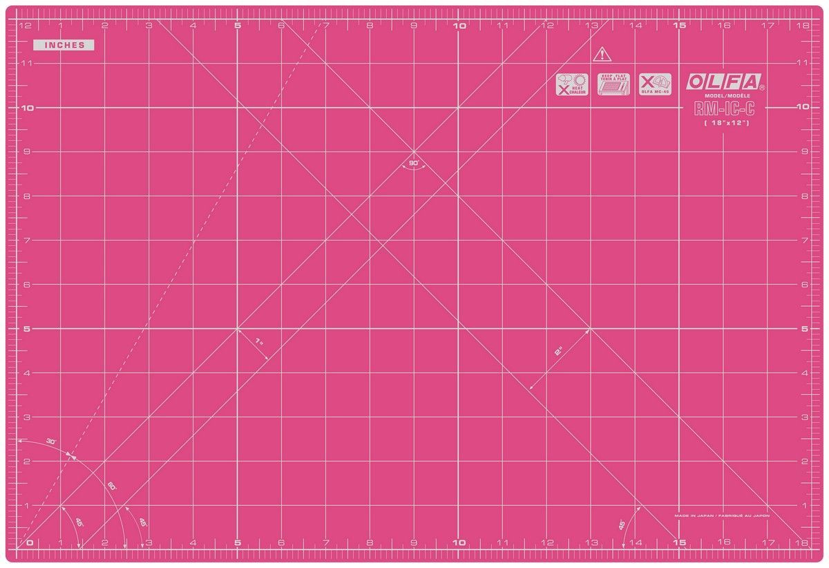 Olfa -Olfa Schneidematte PINK, DEHP-frei_49-03436_