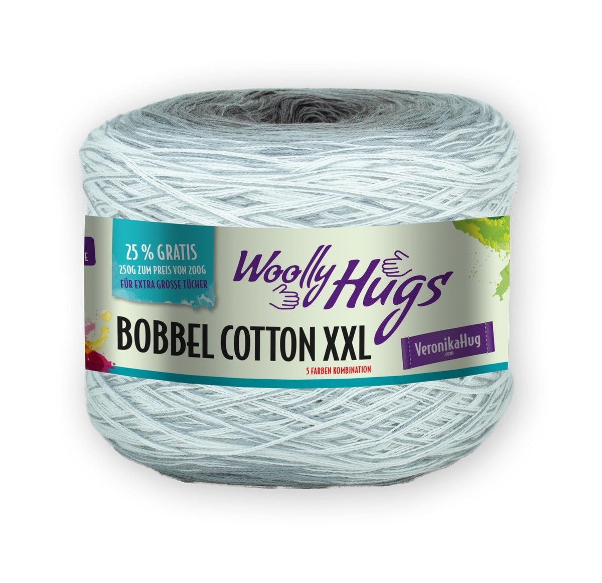 PRO LANA-Woolly Hugs Bobbel Cotton XXL, 250g/1000m_27-88180_