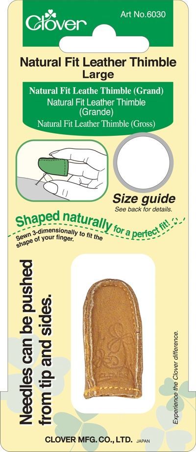 Clover MFG Co.Ltd.-Fingerhut Natural Fit Gr. L /VE3_24-6030_