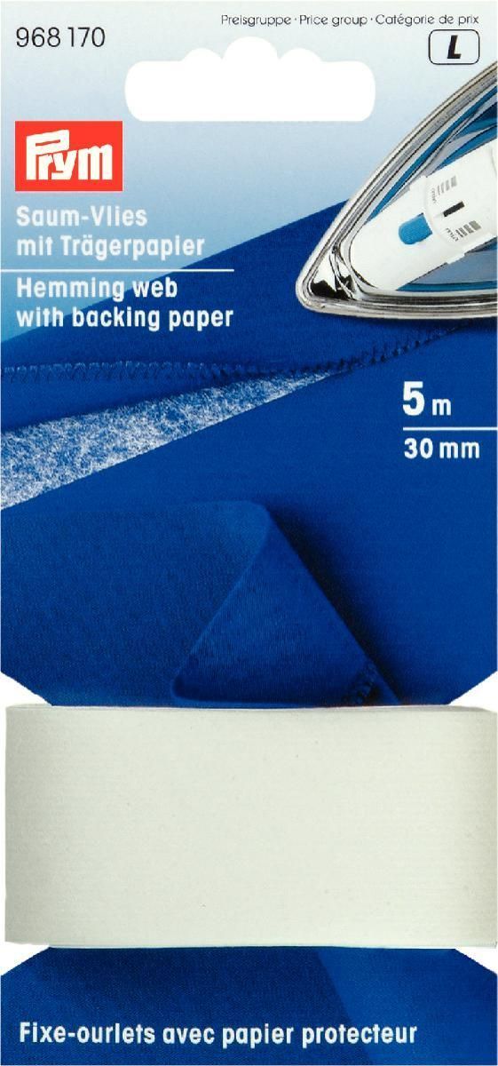 Prym Consumer Europe GmbH-Saumvlies mit Trägerpapier zum Einbügeln 30 mm weiß_365-968170_