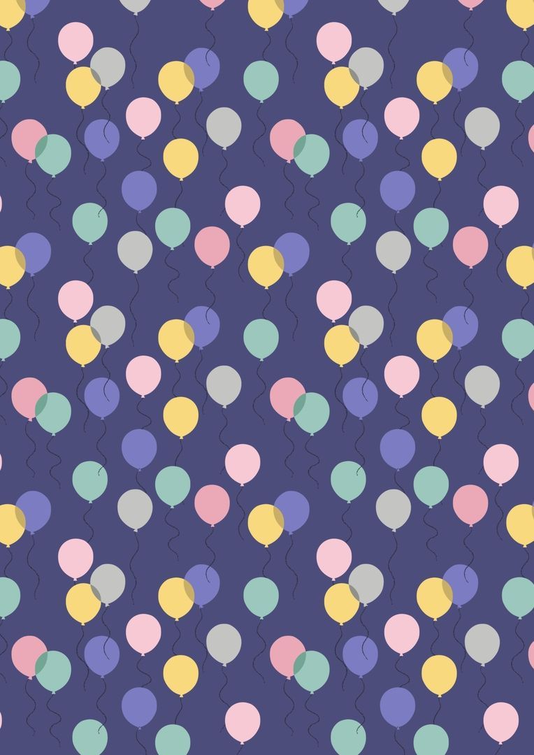 Lewis & Irene Ltd.-Lewis & Irene April Showers Balloons on Blue_36-A074-2_