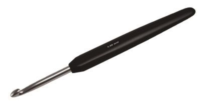 KnitPro Crochet Hook Aluminium Silver, soft feel handle