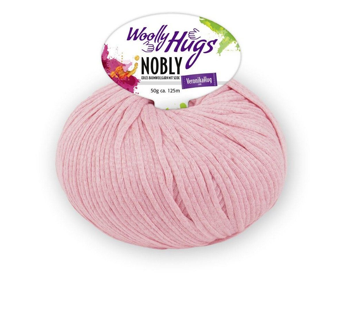 Woolly Hugs Nobly Fb 37 74% Baumwolle / 26% Seide, 125m/50g