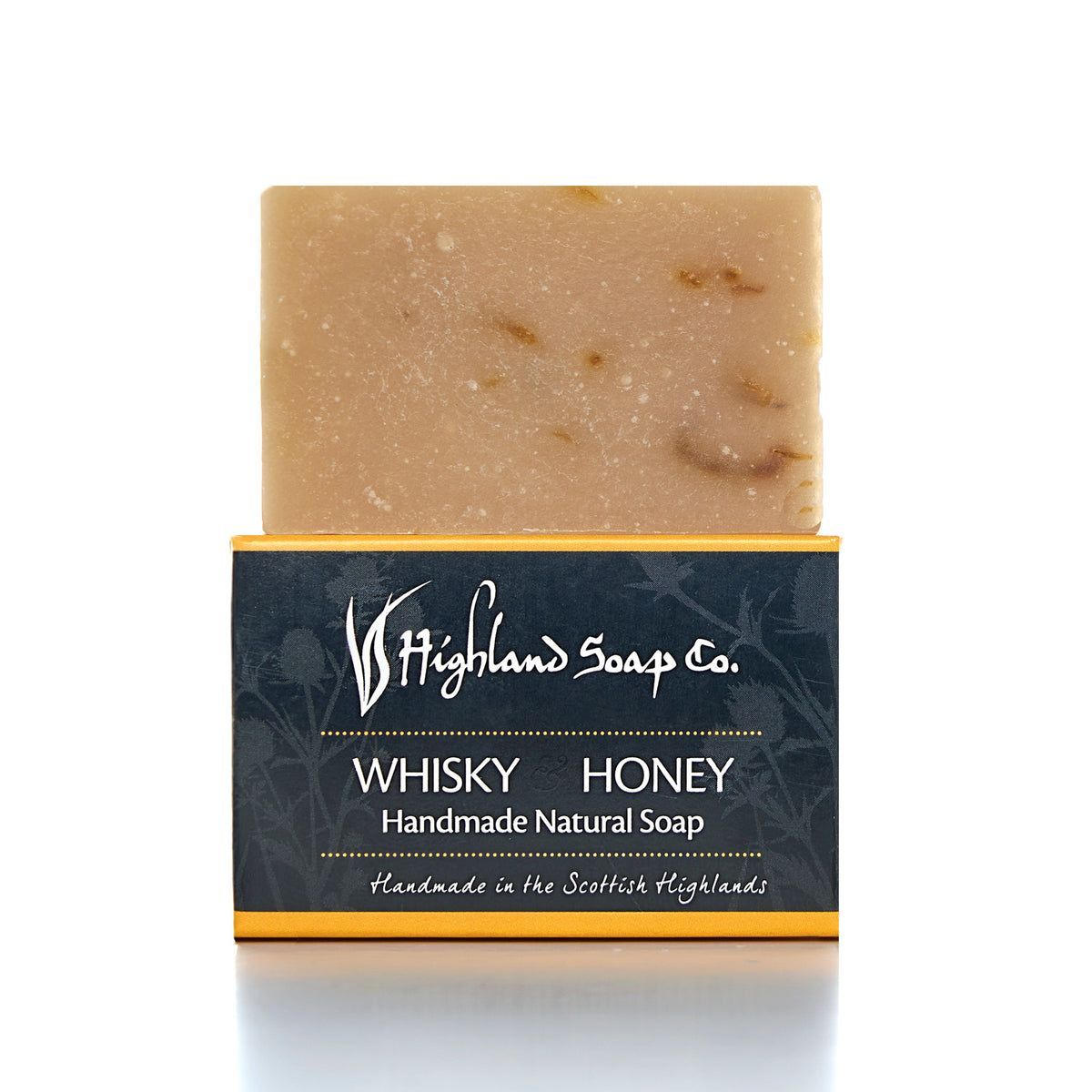 Highland Soap Bio-Seife Handmade Mini/Gäste Whisky & Honey (Whisky & Honig)