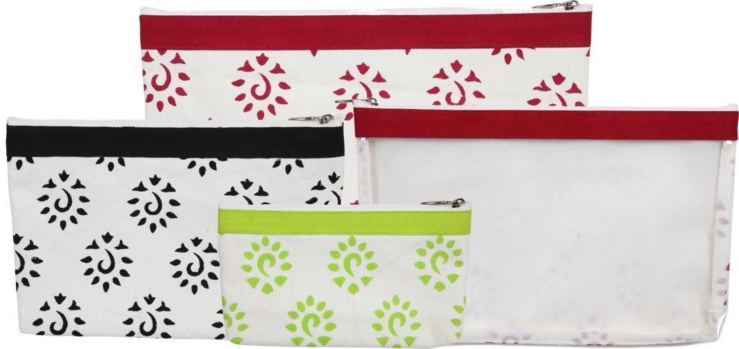 KnitPro bag Amber fabric and vinyl zipper pouches KnitPro bag Amber fabric and vinyl zipper pouches