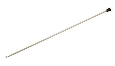 KnitPro Afghan Crochet Hook Aluminium grey