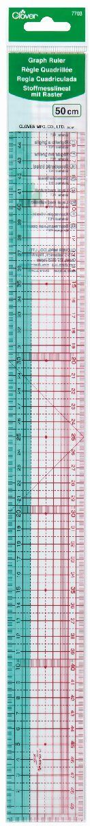 Clover MFG Co.Ltd.-Clover Flexibles Stoffmesslineal 50cm_24-7703_