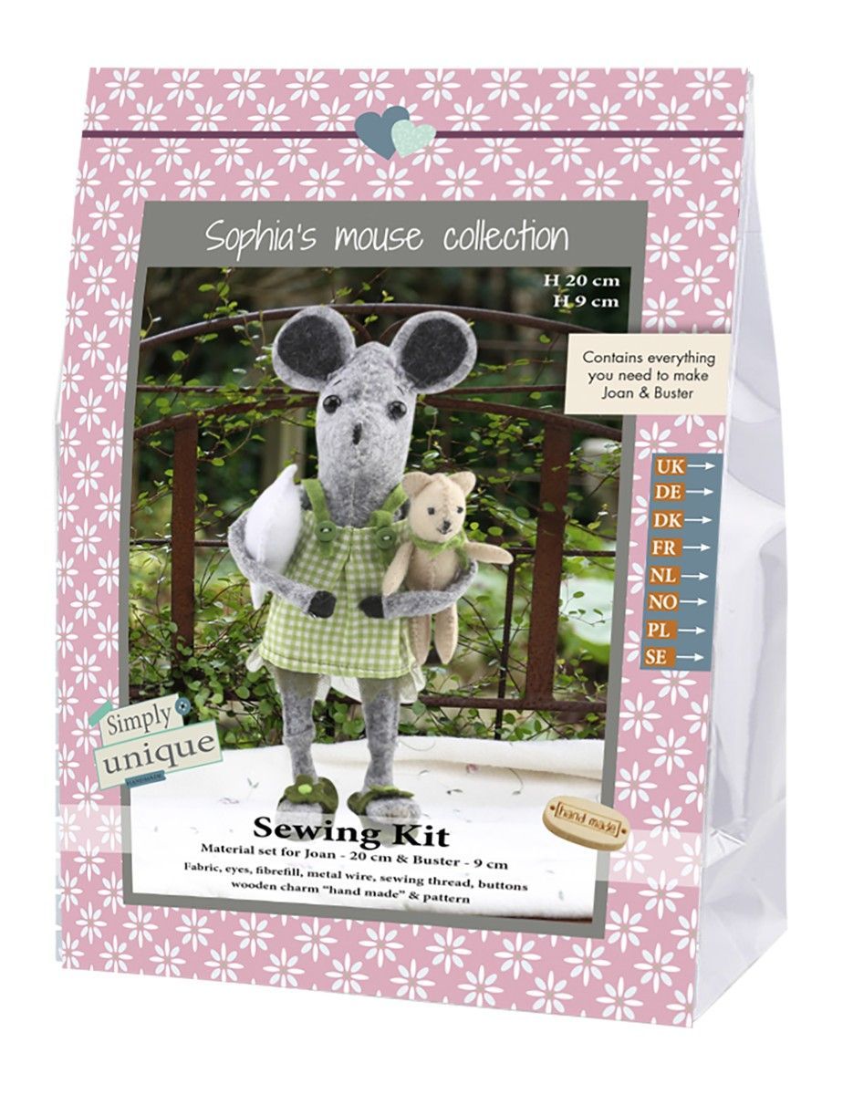 Go Handmade Joan and Buster - Sewing Kit 1x Joan and Buster Kit  Go Handmade Joan and Buster - Sewing Kit 1x Joan and Buster Kit