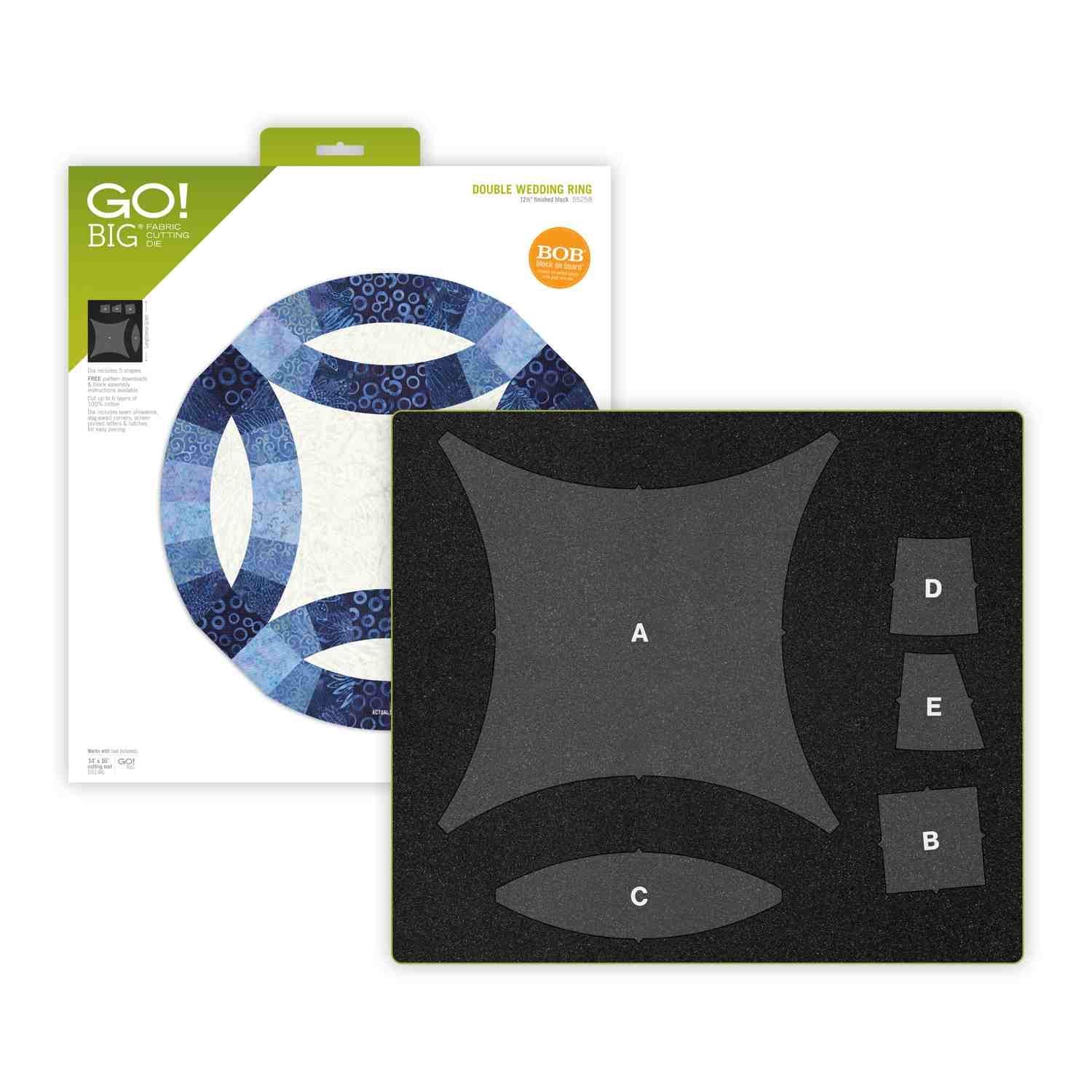 Accuquilt-Accuquilt Stanzform GO! BIG Double Wedding Ring_28-55258_
