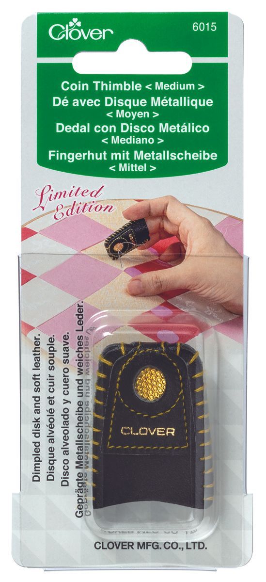 Clover MFG Co.Ltd.-Fingerhut mit Metallscheibe /VE3_24-6015_