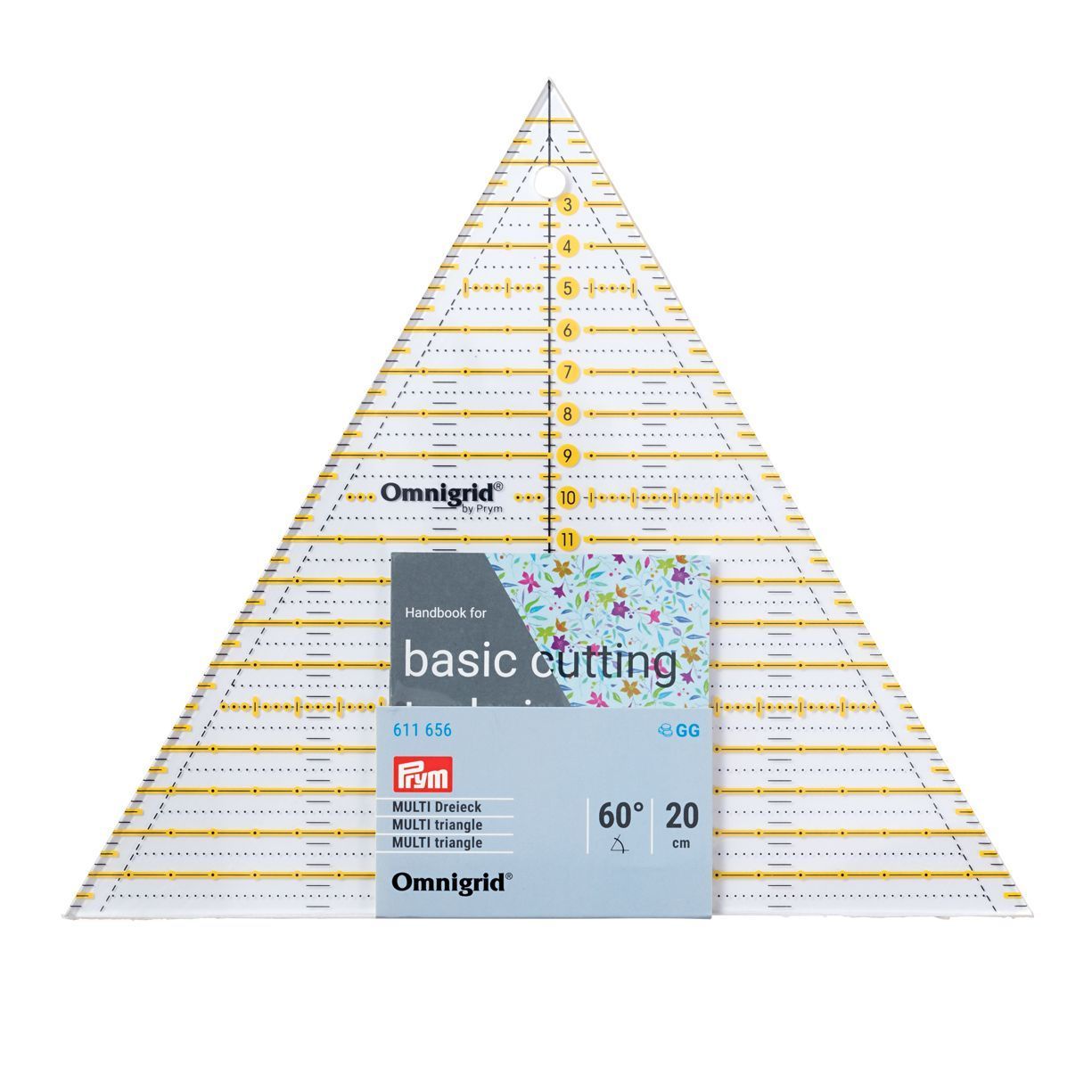 Prym Consumer Europe GmbH-Prym Omnigrid Lineal  60 Grad Dreieck MULTI_365-611656_