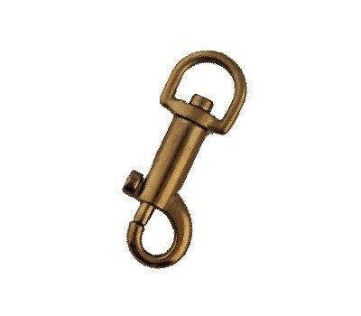 Clover MFG Co.Ltd.-Karabiner-Haken 10mm,ant.gold/VE3 ***_24-6190_