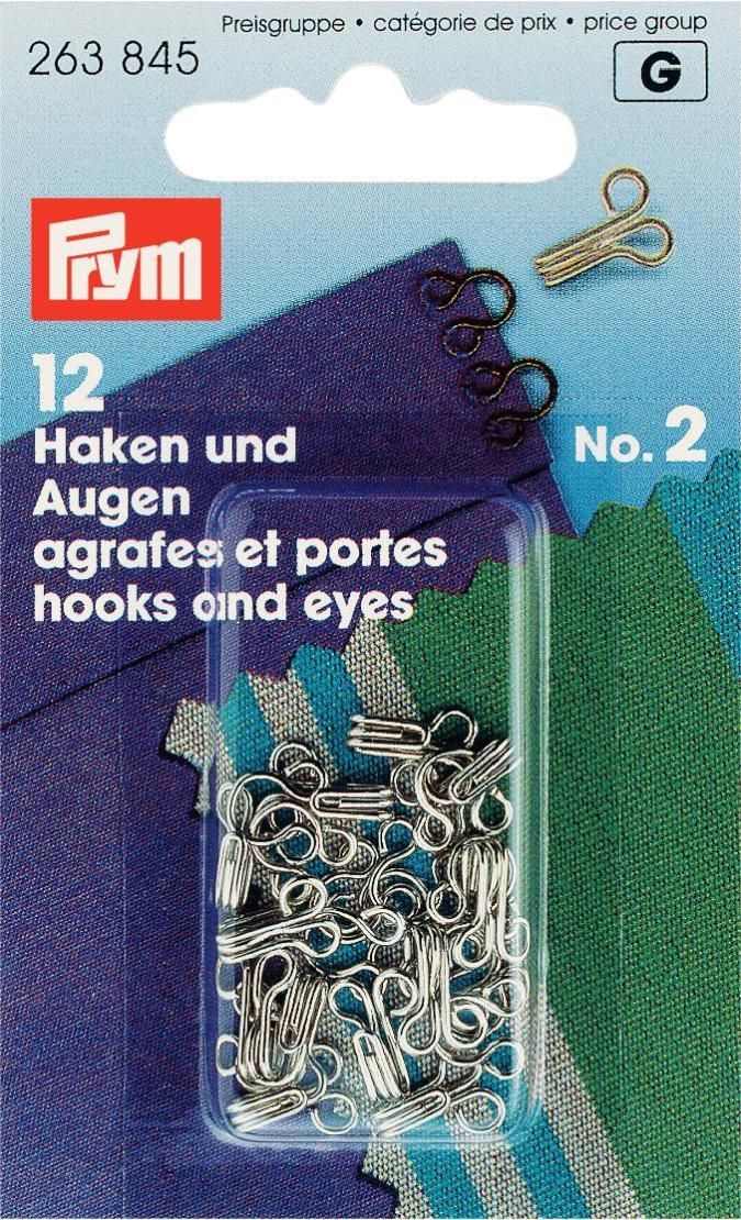 Federhaken und Augen MS 2 silberfarbig Federhaken und Augen MS 2 silberfarbig