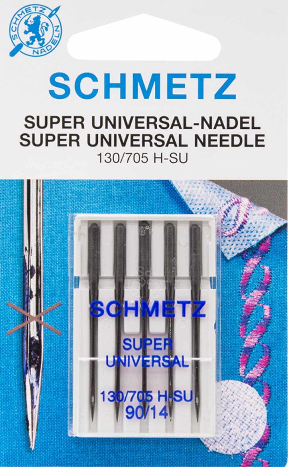 Nähmaschinen-Nadel Schmetz Super Universal  130/705 H-SU  80/12, 5 St. 