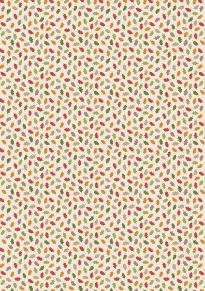 Lewis & Irene Ltd.-Lewis & Irene Fox & Friends Cream Leaves_36-A048-1-10_