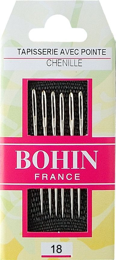 BOHIN France-Bohin Sticknadeln mit Spitze (Chenillenadeln)_61-009_