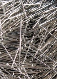 Steel-Pins nickel-plated 500g, 35 x 0,80mm