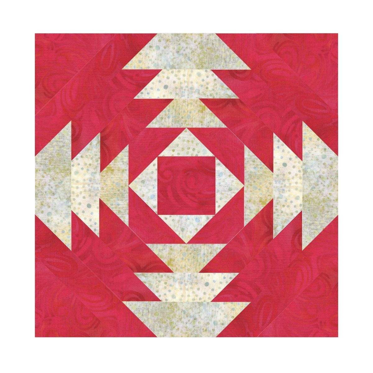 Accuquilt Stanzform Pineapple zur Fertigung eines Blocks