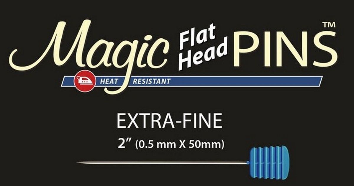 Taylor Seville Magic Pins Flat Head Extra-fine 0,5 x 50 mm (approx 0,0197 x 1,97 inch)