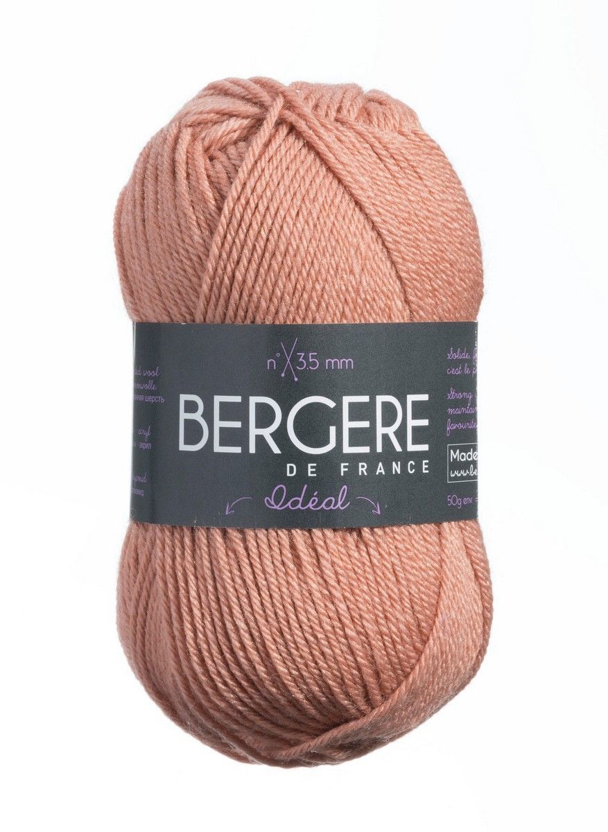 Bergere Ideal 40% combed Wool, 30% Polyacrylic 30% Polyamide, 125m/50g, col. Beige rose Bergere Ideal 40% combed Wool, 30% Polyacrylic 30% Polyamide, 125m/50g, col. Beige rose