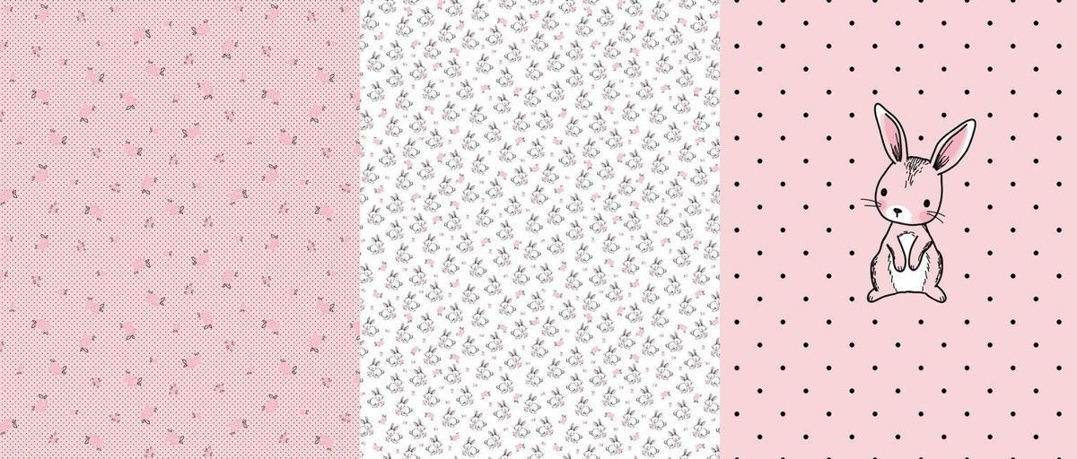 Jersey Bunnies Love Flowers Rose 95% Baumwolle, 5% Elasthan