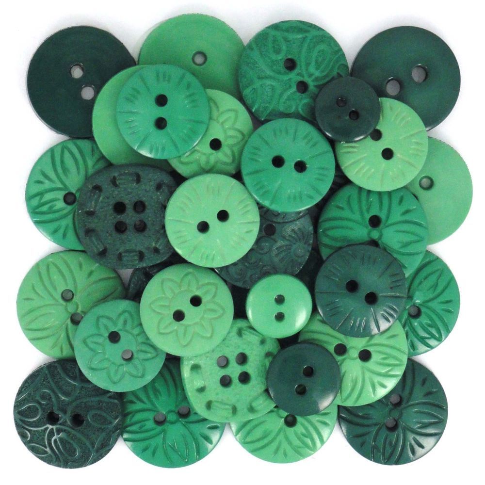 Dress It Up Buttons Color Me Green
