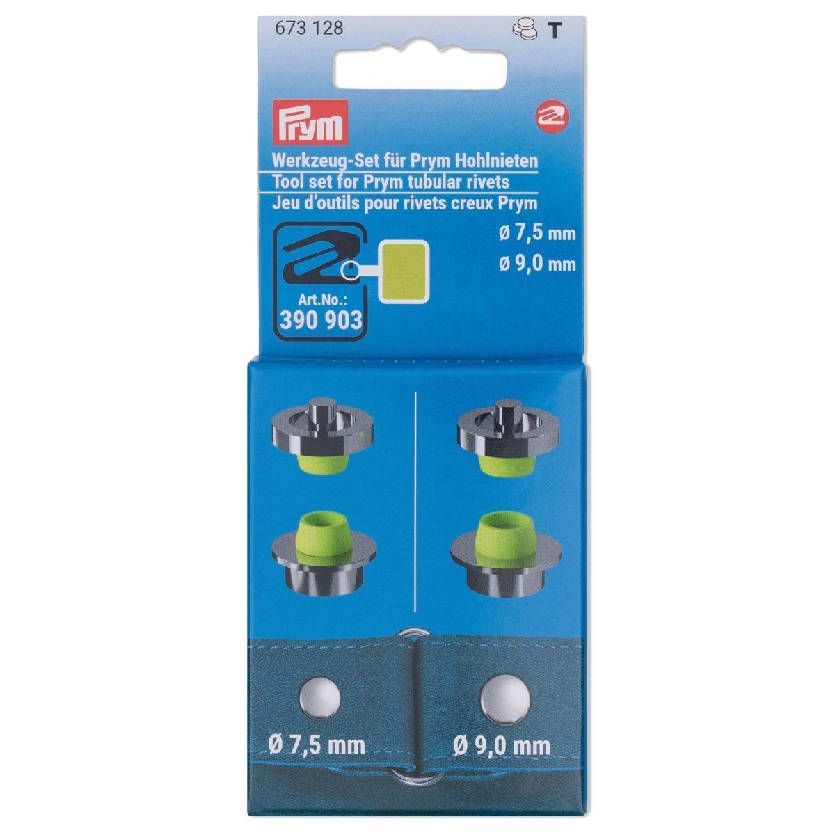 Prym Consumer Europe GmbH-Prym Werkzeug-Set Hohlnieten 7,5 + 9 mm_365-673128_