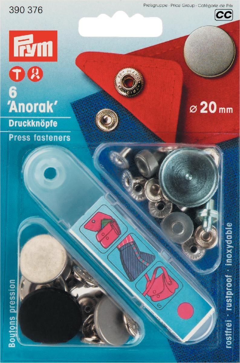 NF-Druckknopf Anorak flach MS 20 mm alteisen