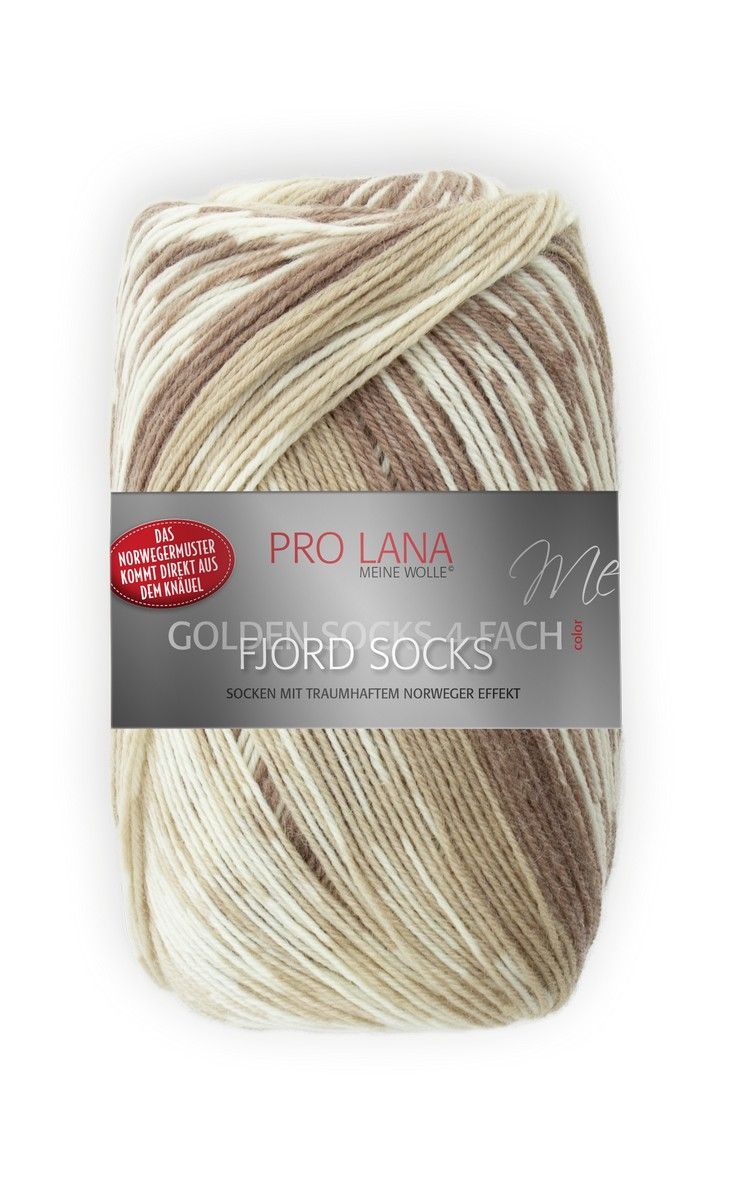 PRO LANA Fjord Socks, 75% Wool 25% Polyamide, 400m 100g, col. 181