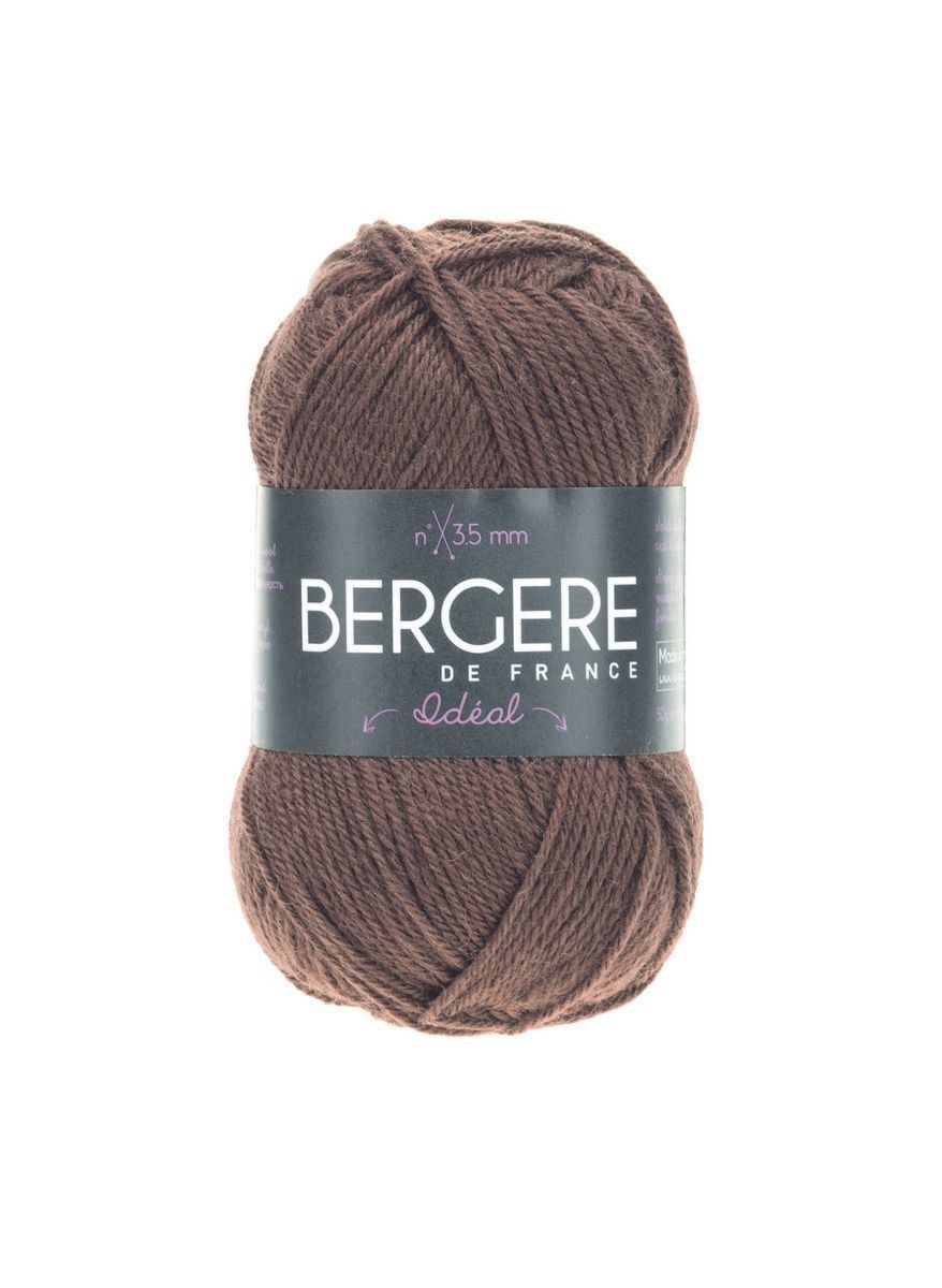 Bergere Ideal 40% combed Wool, 30% Polyacrylic 30% Polyamide, 125m/50g, col. Tabac