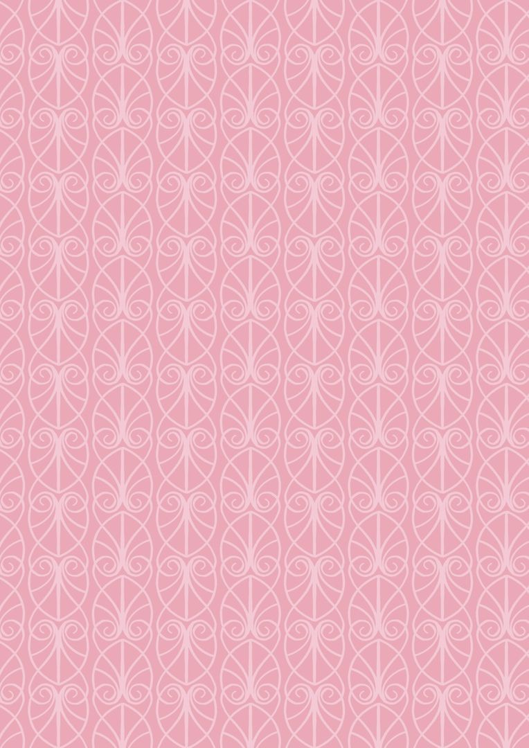 Lewis & Irene April Showers Parisian Fretwork on Pink 10 m Ballen, 112 cm breit, 100 % Baumwolle