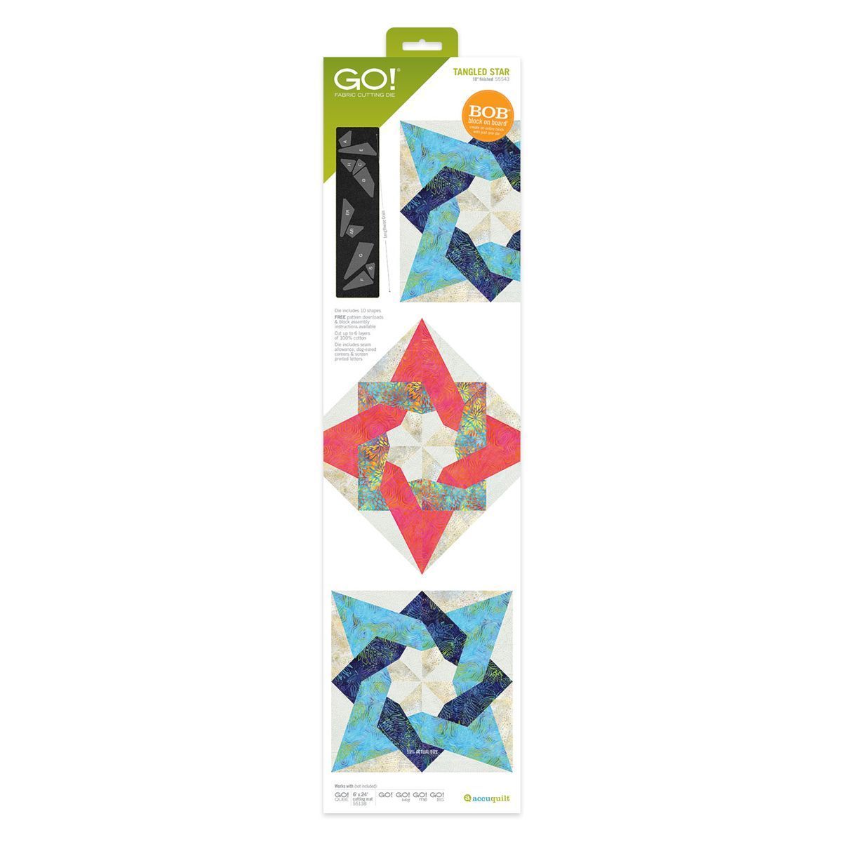 Accuquilt-Accuquilt Stanzform Tangle Star 10 inch_28-55543_
