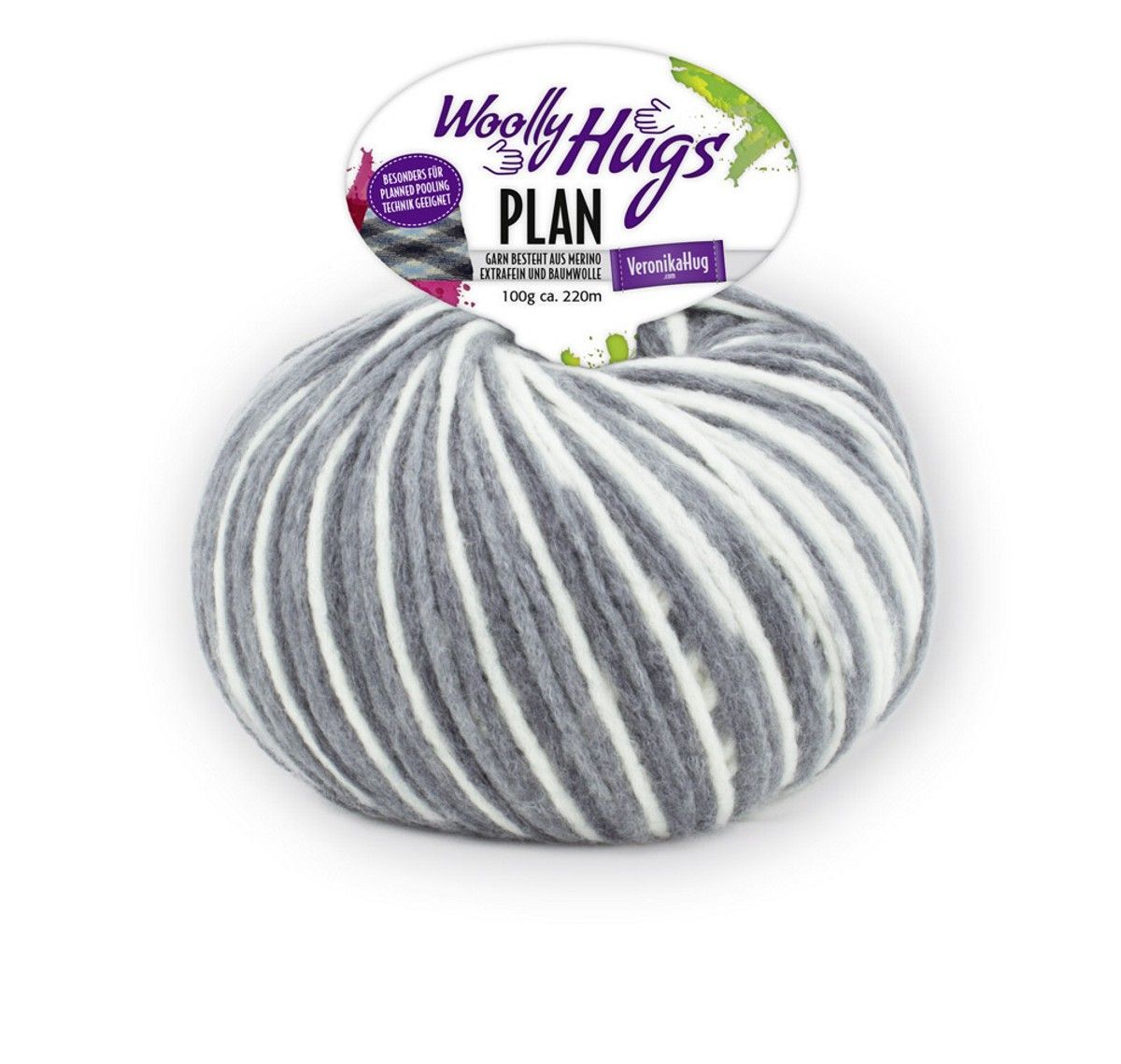 Woolly Hugs Plan Fb 85 50% Merino/28% Baumwolle/22% Polyamid 220m/100g