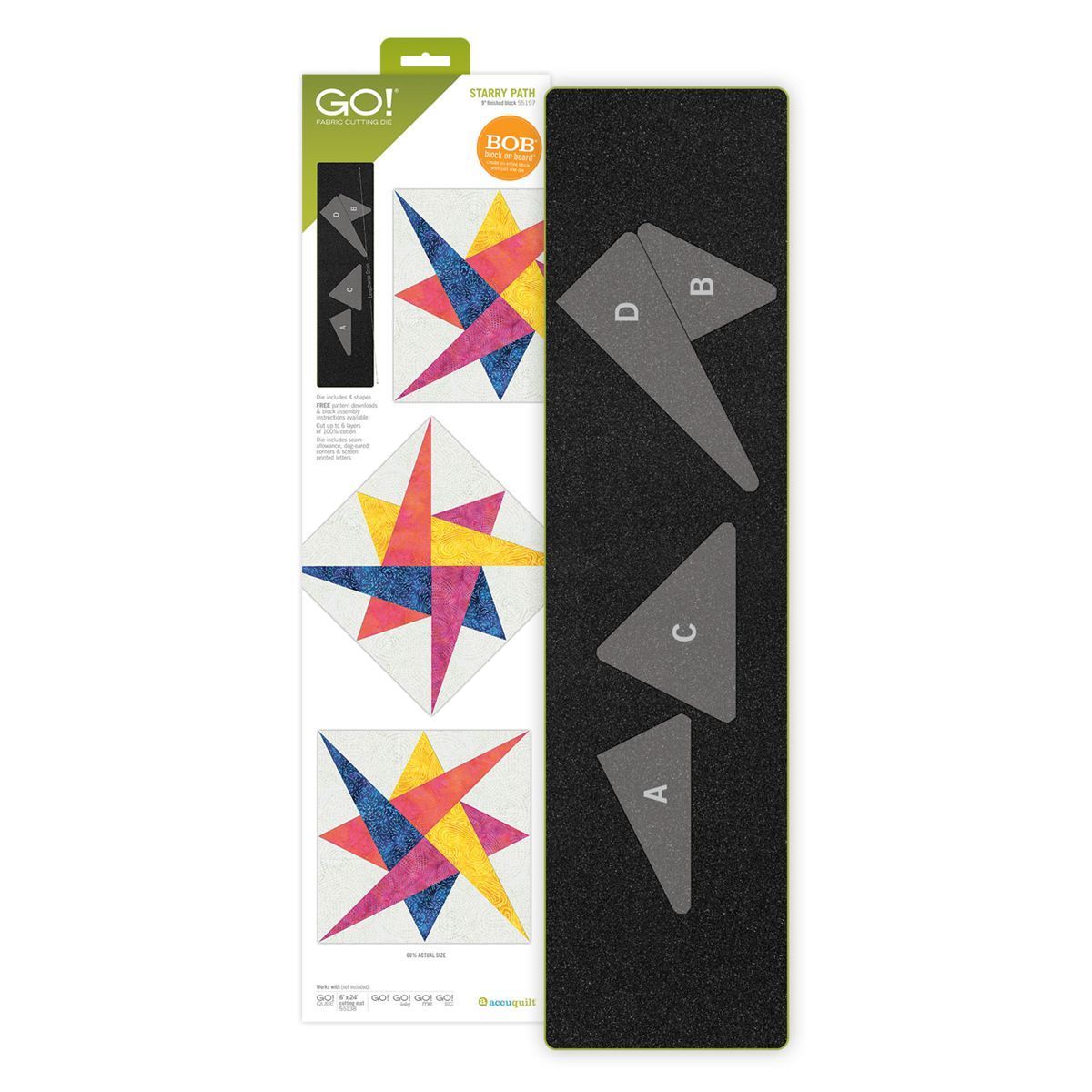 Accuquilt-Accuquilt Stanzform Starry Path 9 inch_28-55197_