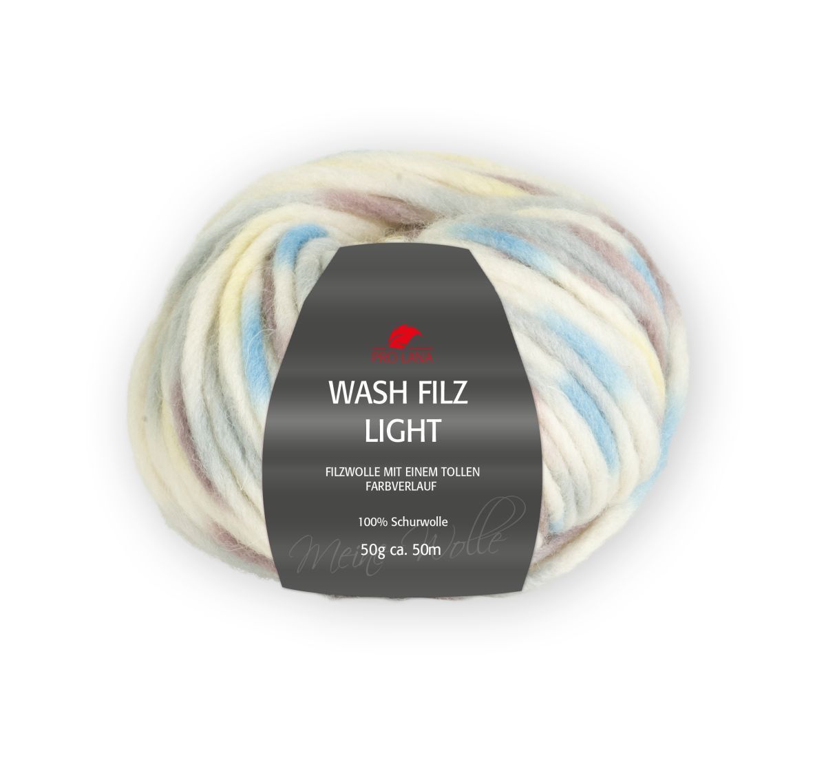 PRO LANA Wash Filz Light, 100% Virgin Wool 50m / 50g, Needle size 6,0-8,0, Col. 711