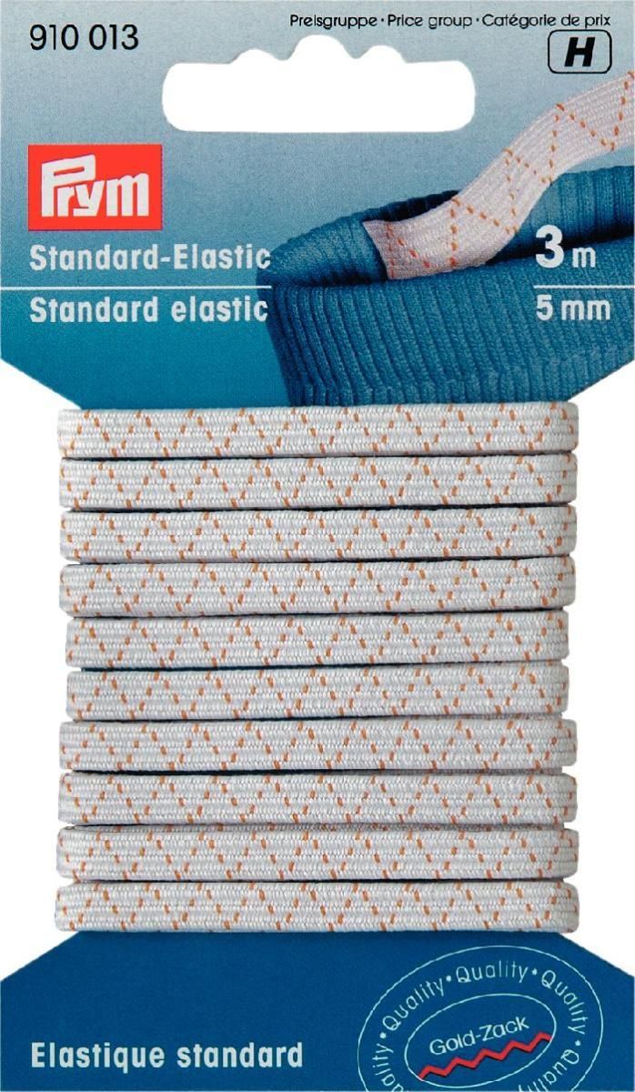 Standard-Elastic 5 mm weiß, 3m