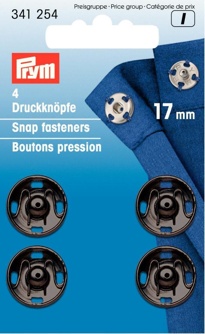 Prym Consumer Europe GmbH-Annäh-Druckknöpfe MS schwarz 17 mm_365-341254_