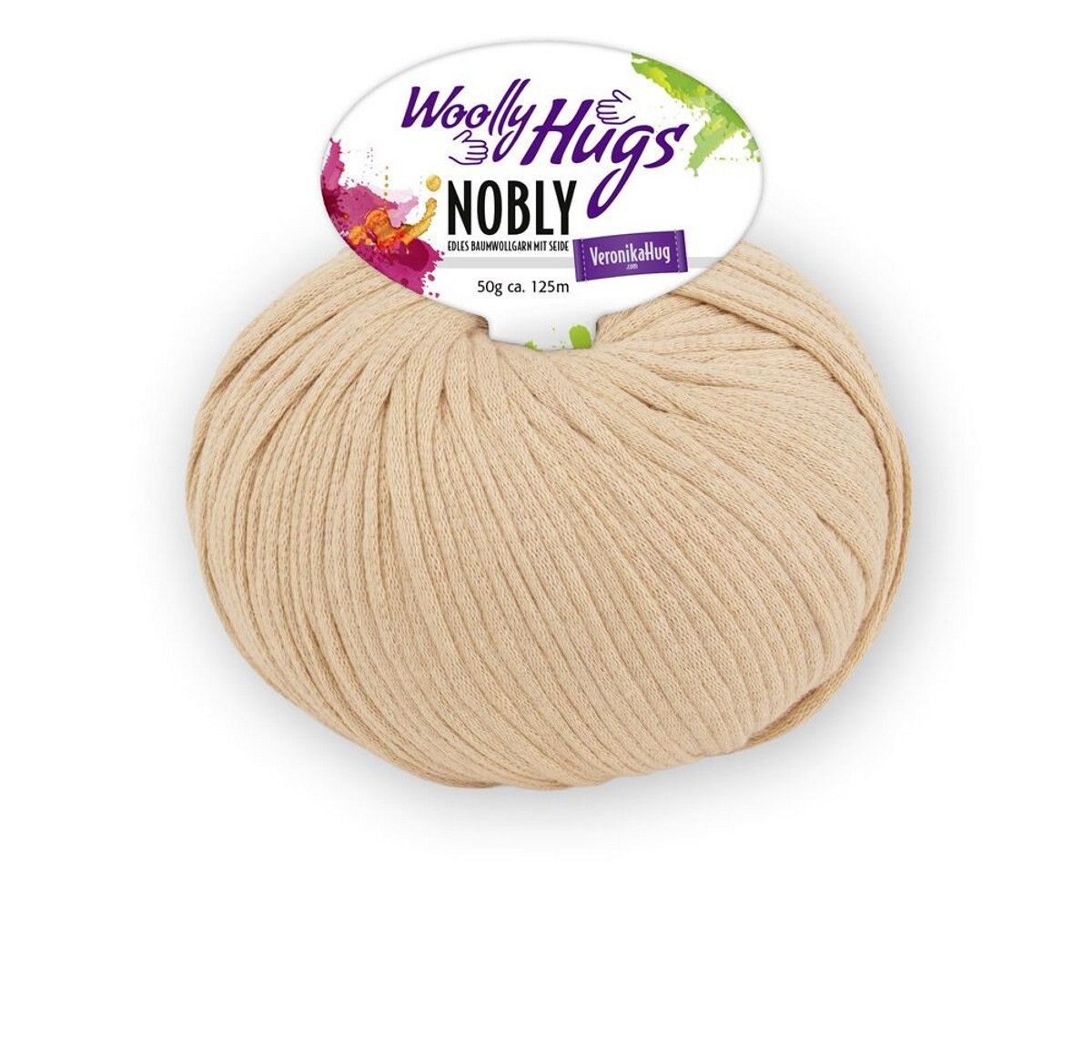 Woolly Hugs Nobly Fb 05 74% Baumwolle / 26% Seide, 125m/50g
