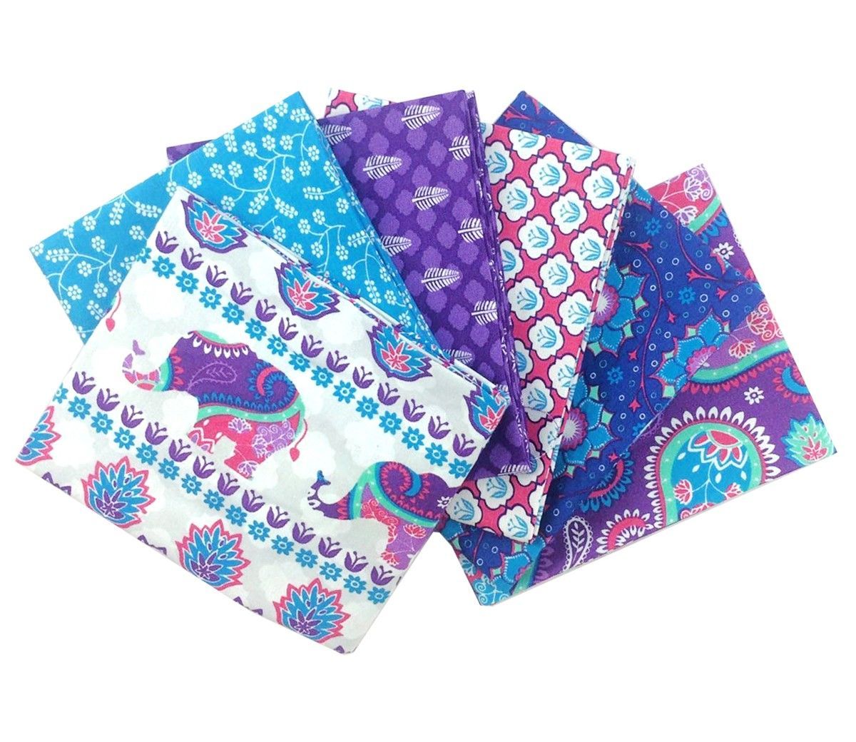 Craft Cotton Stoffpaket Indian Garden Purple, 100% CO